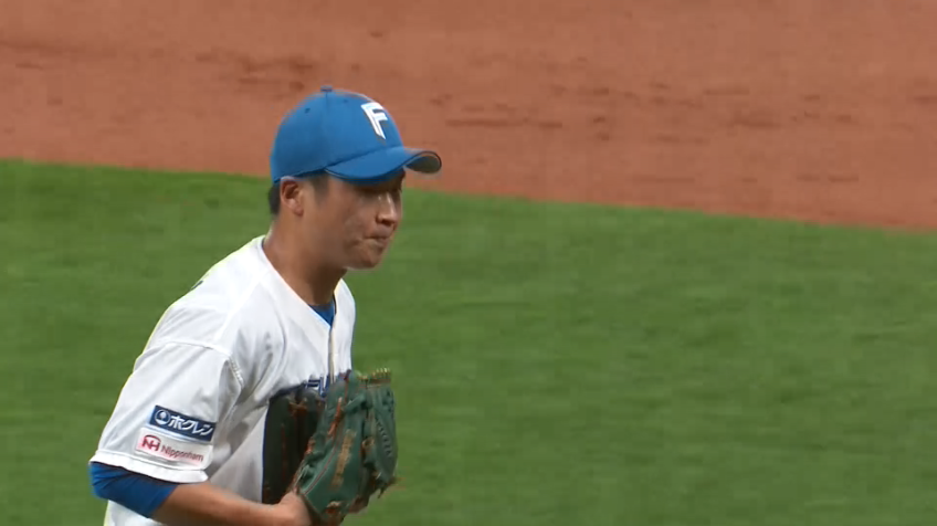9回表・F長谷川威展 ランナーの出塁を許すもこの回を無失点で切り抜ける!!
