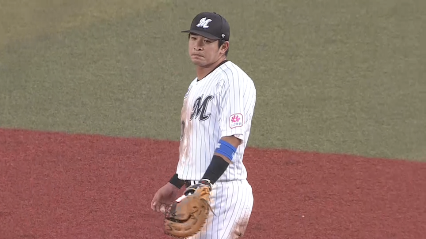 2回表・M池田来翔 一二塁間を抜けそうな打球を軽快に捌くファインプレー!!