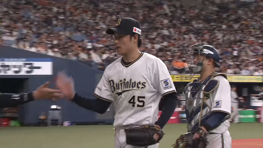 8回表・B阿部翔太 踏ん張った!! ランナーを得点圏に進めるも無失点で切り抜ける!!