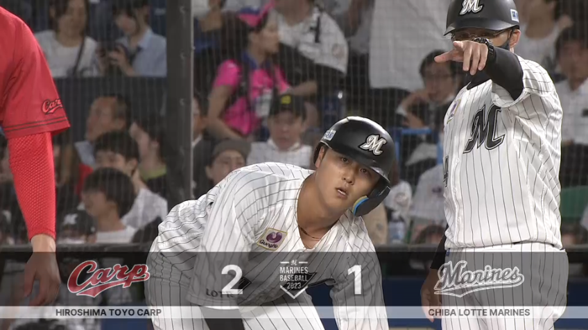 4回裏・M山口航輝 4番の役割を果たす!! 1点差に詰め寄るタイムリーヒットを放つ!!