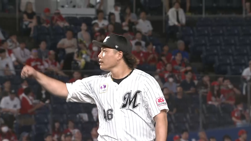 9回表・M岩下大輝 テンポの良いピッチングで3者凡退に抑える好投!!