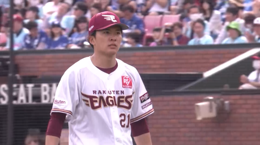 3回表・E早川隆久 3球三振で満塁のピンチを切り抜ける!!
