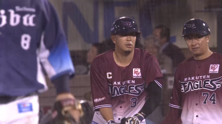 9回裏・E浅村栄斗 1点差に迫るセンターへのタイムリーヒット!!