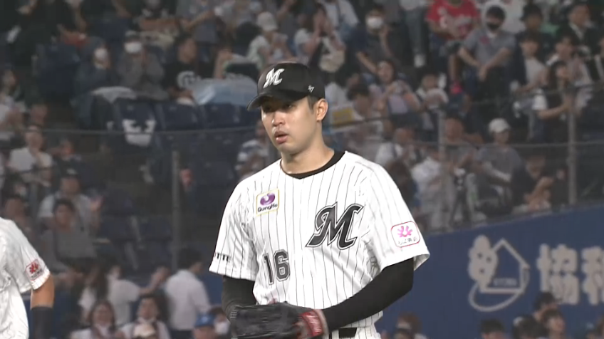 4回表・M種市篤暉 2者連続三振!! 渾身の直球で空振り三振を奪う!!