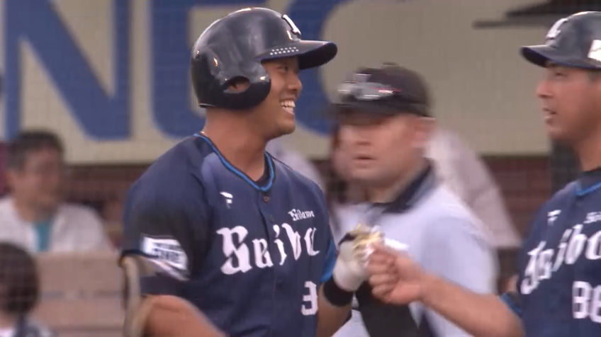 5回表・L蛭間拓哉 出場2試合目でプロ初ヒットを放つ!!
