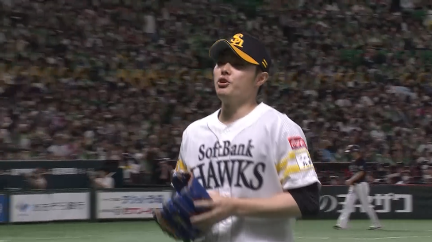 8回表・H松本裕樹 2者連続三振!! この回を3者凡退に抑える好投を見せる!!