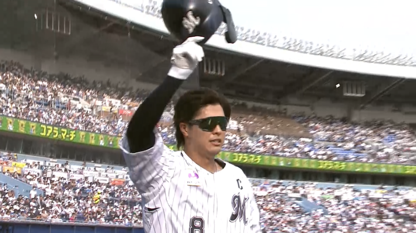 8回裏・M中村奨吾 キャプテンの一打!! 第6号ソロホームラン!!