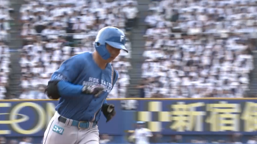 9回表・F清宮幸太郎 土壇場でアーチをかける!! 第2号2ランホームラン!!