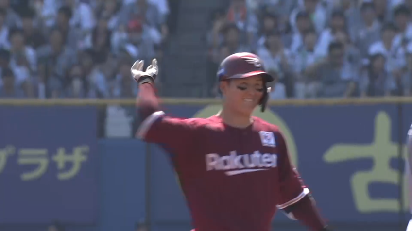 2回表・E太田光 左中間真っ二つ!! 2点タイムリー2ベースヒットを放ち逆転!!