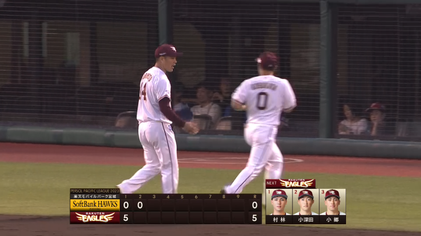 2回表・E則本昂大 ピンチの場面を無失点で切り抜ける!!