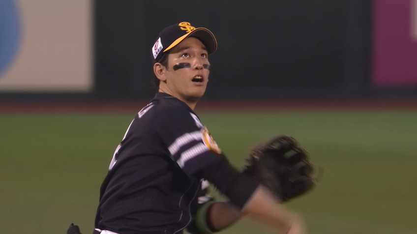 3回裏・H栗原陵矢 3塁線ギリギリの打球を見事に捌いてアウトにする!!