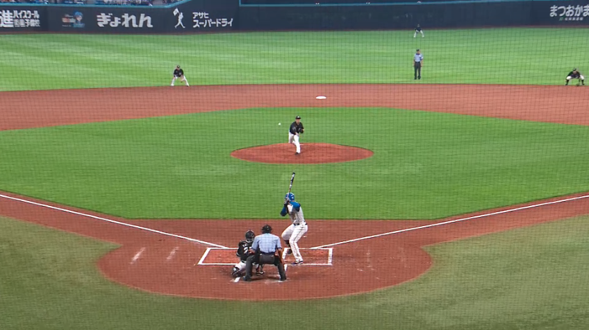 1回裏・F清宮幸太郎 すぐさま同点!! バックスクリーンへ第4号ソロホームランを放つ!!