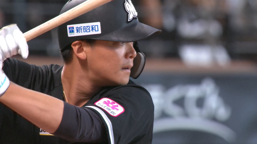 7回表・M石川慎吾 代打策的中!! 移籍後初打点は勝ち越しのタイムリーヒット!!