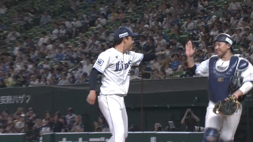 7回表・L水上由伸 満塁のピンチで救援陣の見事な火消し!!