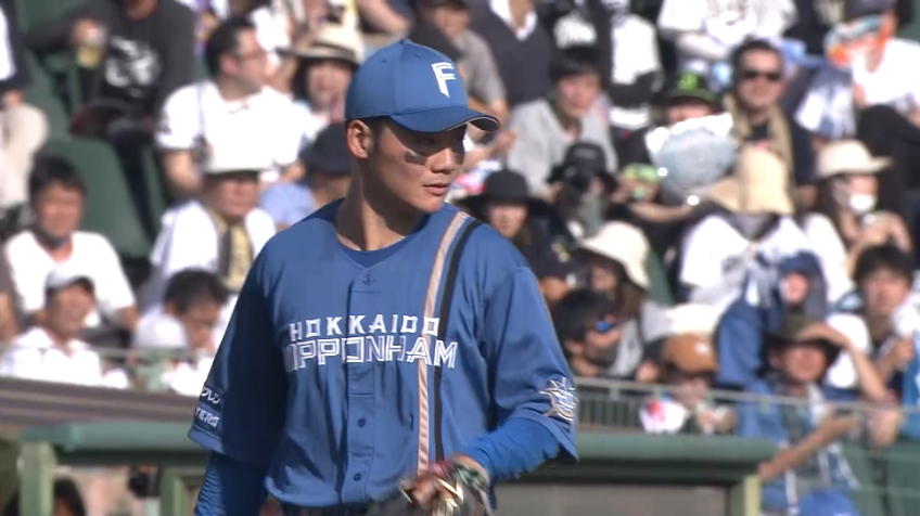 3回裏・F清宮幸太郎 強烈な打球を華麗にさばく好プレー!!