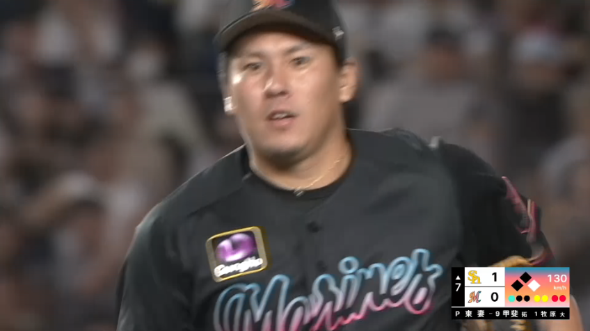 7回表・M東妻勇輔 流れを呼び込むナイスピッチング!! 1イニングを無失点に抑える好リリーフを見せる!!