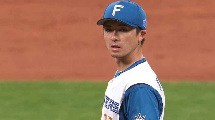 5回表・F清宮幸太郎 軽快な守備!! 難しい打球を逆シングルで捌く!!