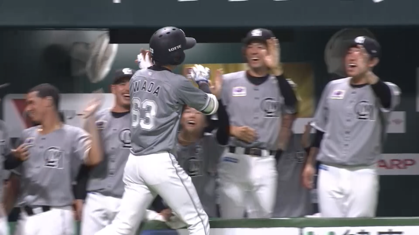 3回表・M和田康士朗 テラス席へのNPB初ホームランで先制!!