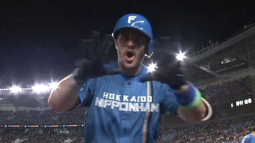 9回表・Fマルティネス 試合をひっくり返す2者連続ホームラン!! センターへの第13号勝ち越しソロアーチ!!