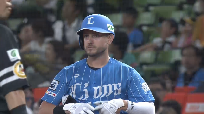 3回裏・Lペイトン 起用に応えた!! センター前へのタイムリーヒットを放ち先制!!