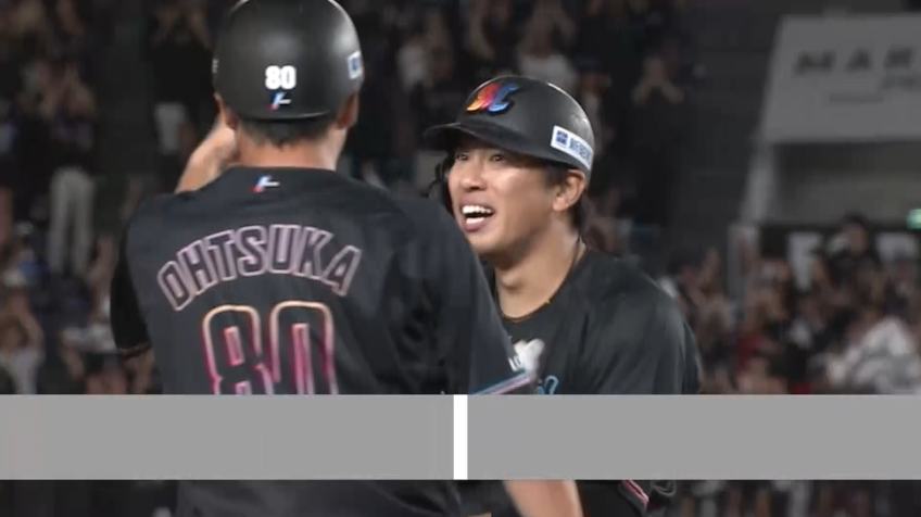5回裏・M角中勝也 均衡を破る一打はセンターへのタイムリー3ベースヒット!!