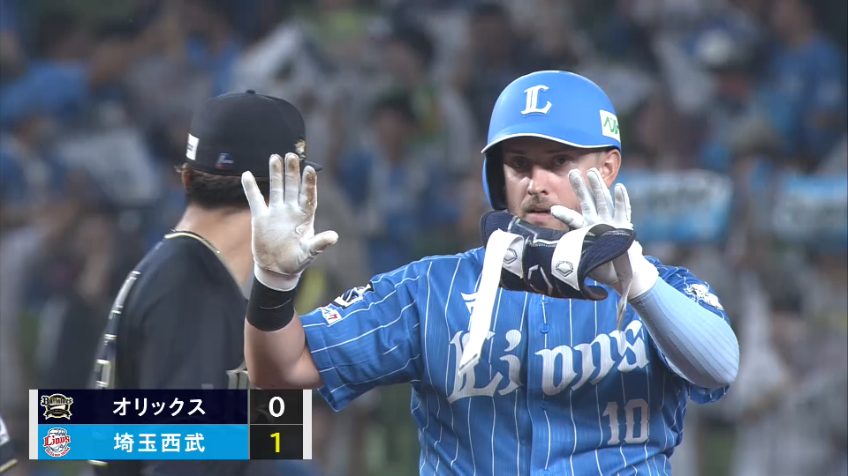 5回裏・Lペイトン 均衡を破る先制打!! レフトへのタイムリー2ベースヒット!!