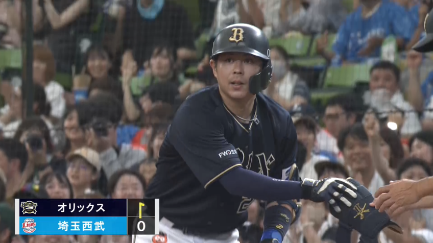 2回表・B若月健矢 2試合連続打点!! 先制のタイムリーヒットを放つ!!