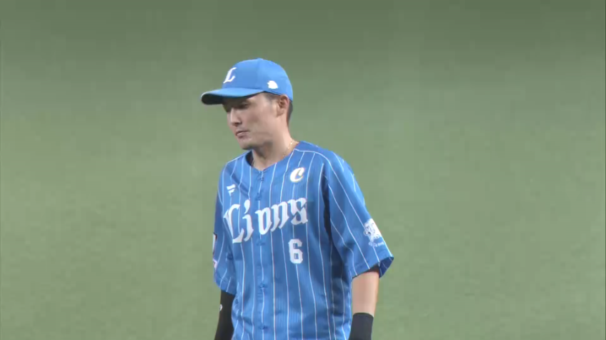 6回表・L源田壮亮 たまらん炸裂!! 難しい打球を華麗にさばく!!