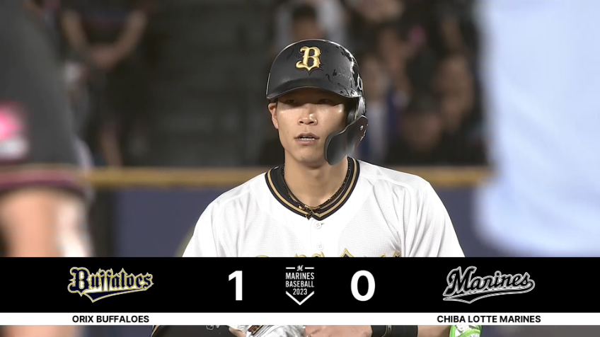 3回表・B中川圭太 2試合連続先制タイムリー!! センターへタイムリー2ベースヒットを放つ!!