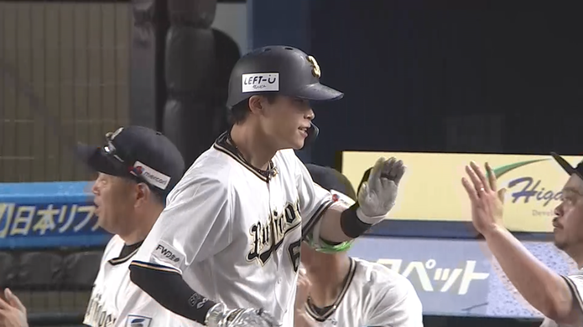 7回表・B中川圭太 自身初となるシーズン2桁本塁打!! レフトスタンドへの2ランホームランを放ち、本日4打点目!!