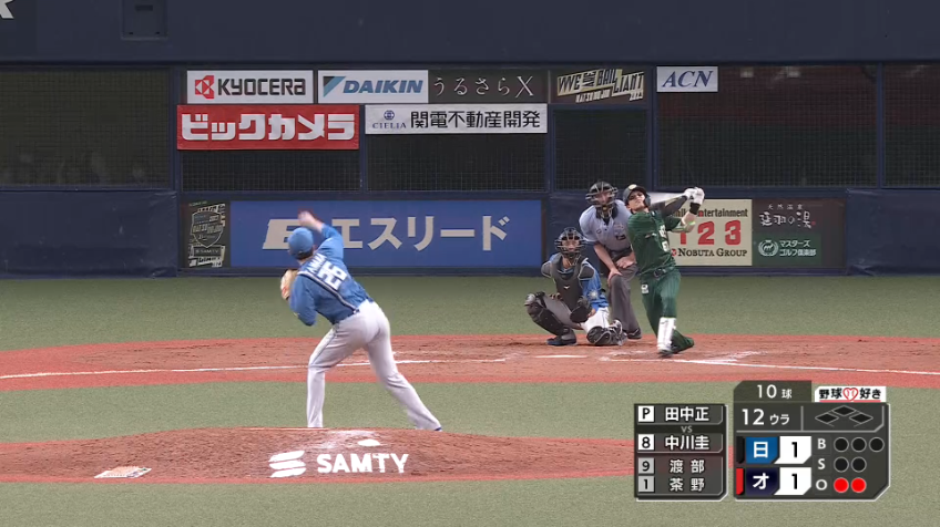 12回裏・F田中正義 2イニング11球無失点のナイスリリーフで試合を引き分けに!!