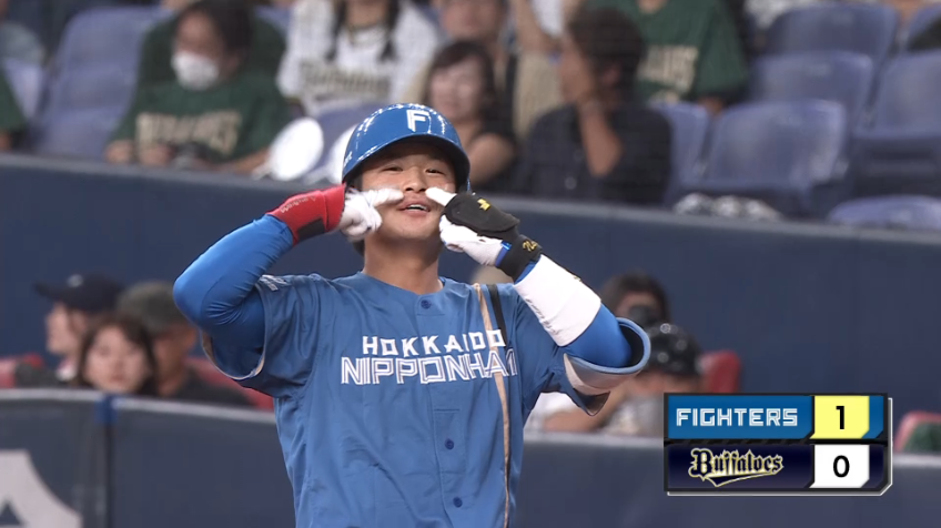 2回表・F奈良間大己 勝負強さ見せた!! チャンスで先制のタイムリーヒット!!