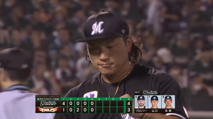 5回裏・M岩下大輝 復帰後初登板!! 2回4奪三振無失点の素晴らしい投球を見せる!!