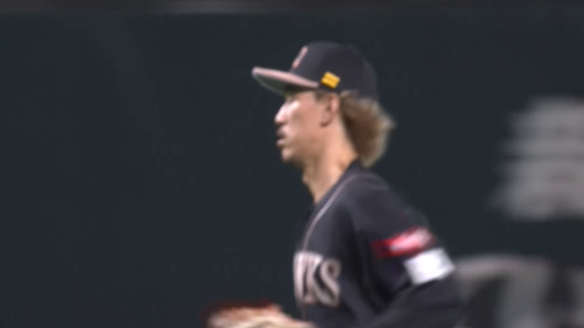 4回表・H三森大貴 攻守で活躍!! ランニングスローで軽快にアウトを奪う!!