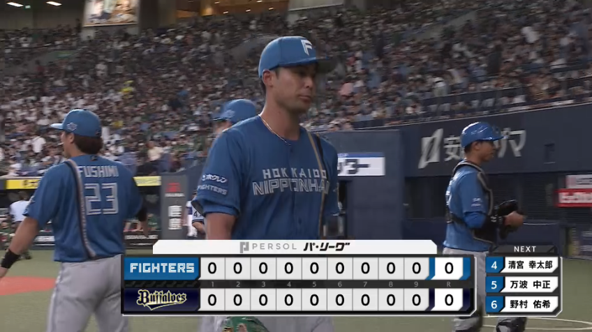 9回裏・F上原健太 自身最長の9イニングを投げ抜き無失点!! 完璧なピッチングを見せる!!