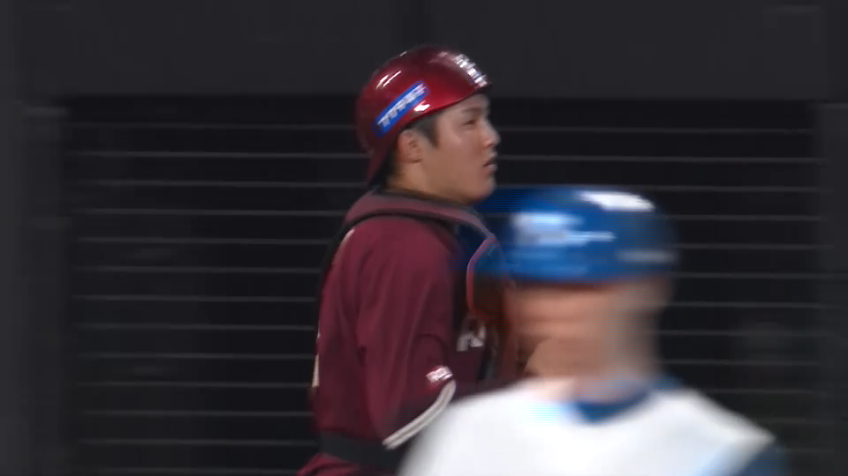 6回裏・E太田光 正確な送球で盗塁阻止!! 三振ゲッツーを完成させる!!