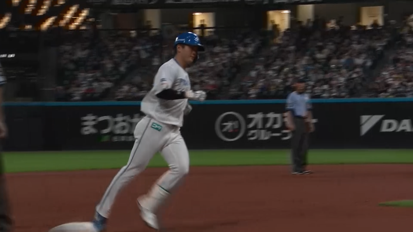 6回裏・F郡司裕也 本日2本目!! 貴重な追加点となるソロホームランを放つ!!