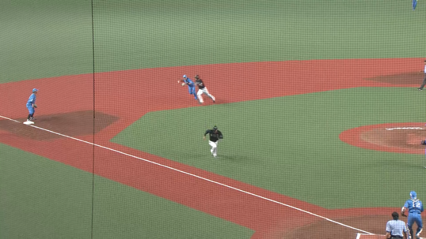 2回表・L源田壮亮 見事なカバーリングで先制点を防ぐ!!