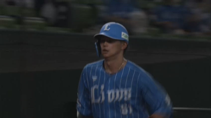 8回裏・L西川愛也 待望のプロ初ホームラン!! ライトスタンドへアーチを描く!!