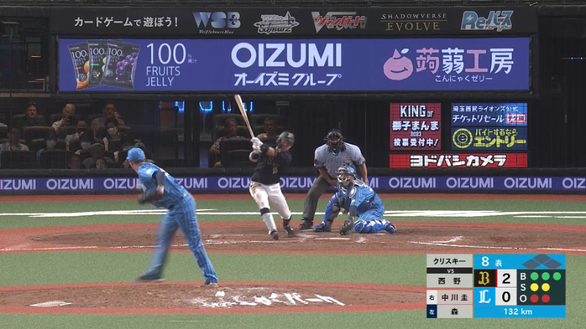 8回表・Lクリスキー 味方の好守にも助けられ来日初登板を3者凡退に抑える!!