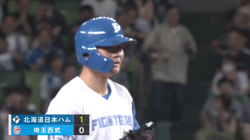 1回表・F清宮幸太郎 フェンス直撃のタイムリー2ベースヒットを放ち先制!!