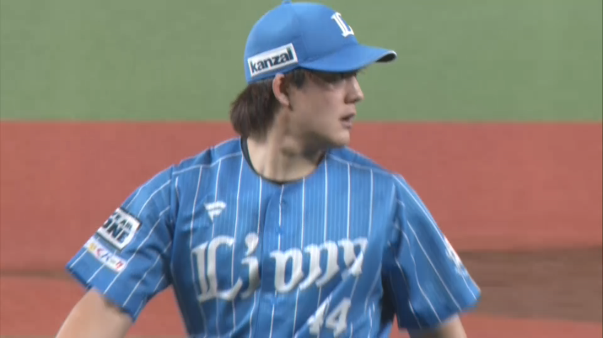4回表・L與座海人 牽制アウトで満塁の大ピンチを切り抜ける!!