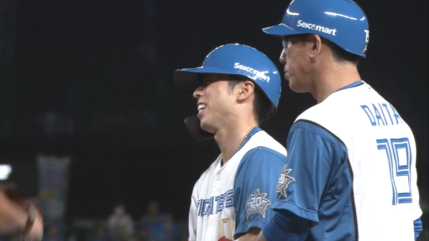 6回表・F五十幡亮汰 快足飛ばしタイムリー内野安打!! 勝ち越しに成功!!