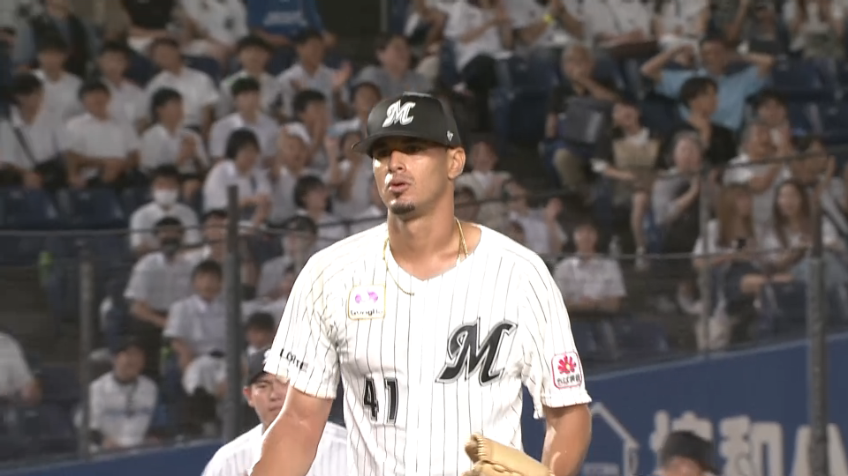 6回表・Mカスティーヨ 最後は見逃し三振!! 6回1失点の好投を見せる!!