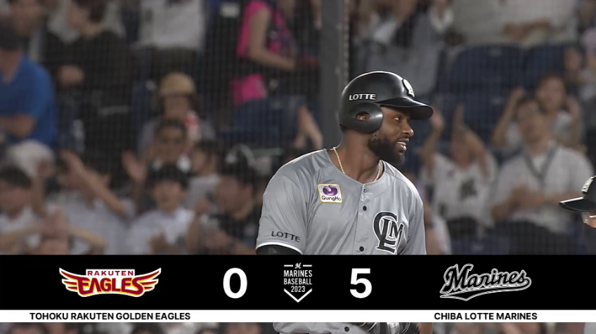 8回裏・Mポランコ 打撃絶好調!! 勢い止まらずタイムリーヒットを放つ!!