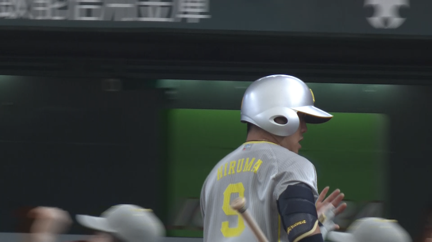 8回裏・L蛭間拓哉 変化球に上手く合わせた!! レフトへの犠牲フライで1点差に迫る!!