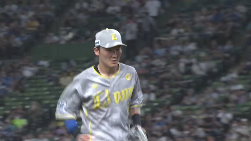 9回表・L源田壮亮 ファインプレー!! 素早いハンドリングで流石の守備をみせる!!