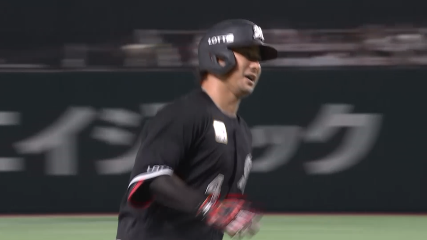 4回表・M藤岡裕大 2年振りのアーチ!! 点差を広げる、右中間への2ランホームラン!!