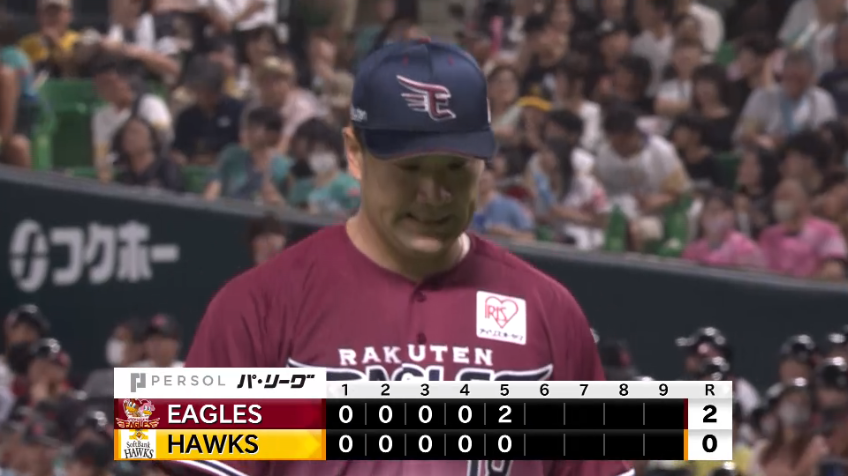 5回裏・E田中将大 5回まで2塁を踏ませない完璧な投球!!