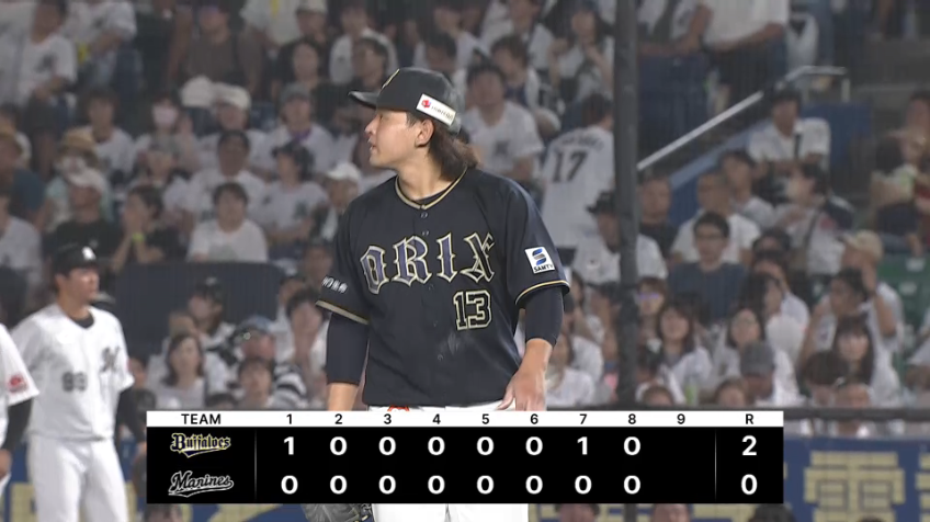 8回裏・B宮城大弥 3年連続の2桁勝利!! 技巧派左腕がテンポの良い投球を披露した!!